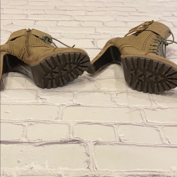 DolceVita Distressed Chic High Ankle Combat Boots - Picture 5 of 9